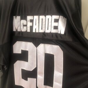 Darren McFadden  Reebok Black and Silver Sports Jersey preloved